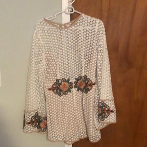 Crotchet bell sleeve romper